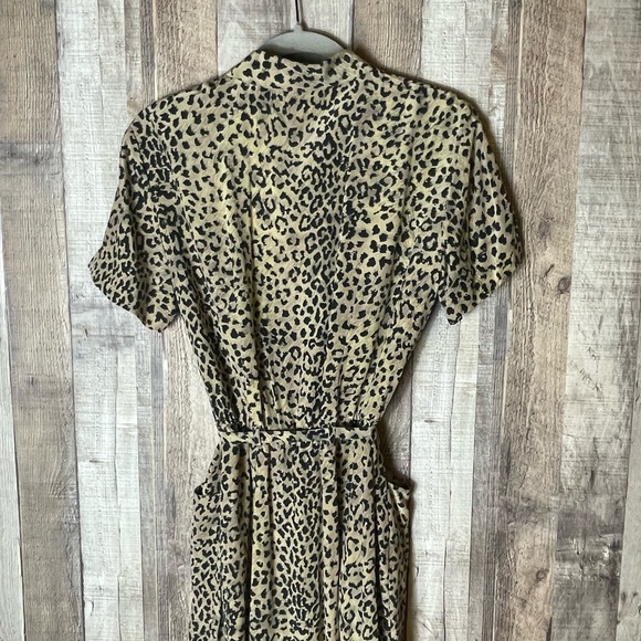 Vintage Robbie Bee Cheetah Print Silk Maxi Dress - Picture 7 of 9
